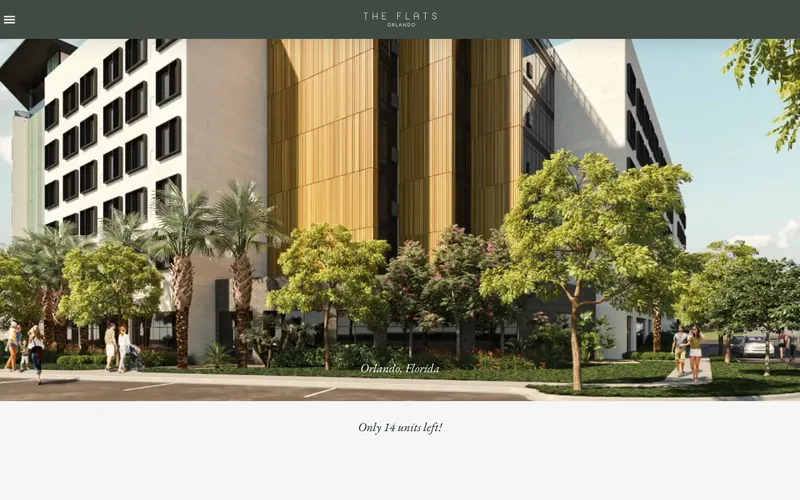 Sitio web de The Flats Orlando