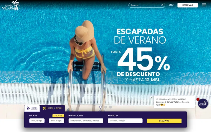 Sitio web de Samba Vallarta