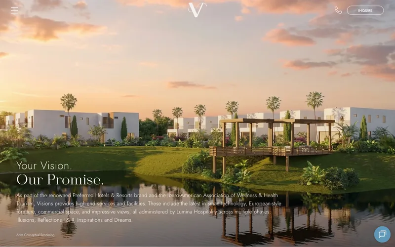 Sitio web de Visions Orlando